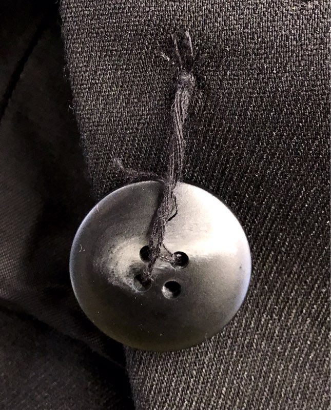 House of CB Women's Black Charmaine Power Shoulder Blazer Dress Coat Size M