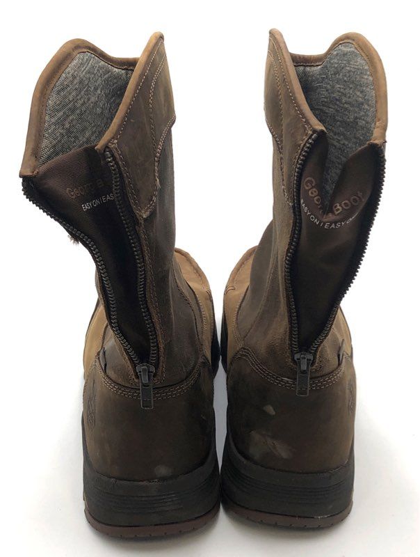 Georgia Boot Athens Brown Waterproof 11" Pull On Work Boots Men's Size 13W