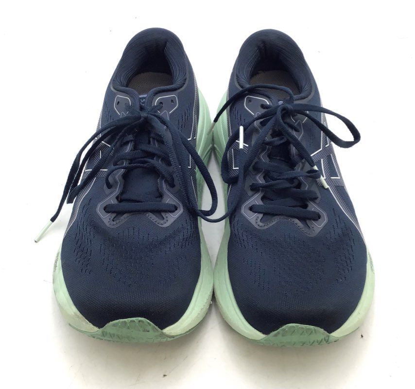 ASICS Gel-Kayano 30 Navy Blue Mint Green Running Shoes Women's Size 11.5