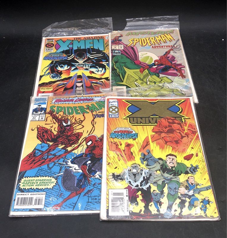 Marvel DC Comic Book Lot 1990s 2000s Spider-Man X-Men Superhero 15 Comics