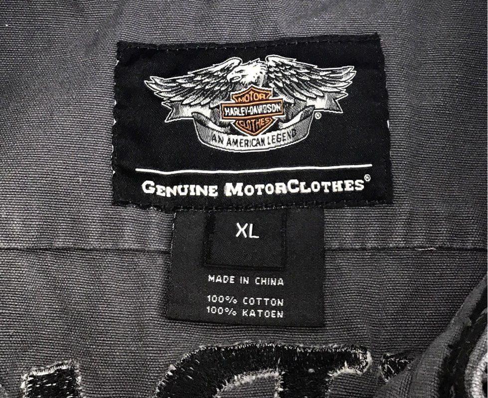 Harley-Davidson Willie G Skull Sleeveless Button Up Shirt Vest Gray Sz XL