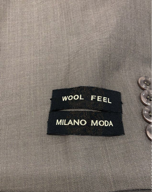 Milano Moda Men's Brown 4 Button Wool Feel Blazer Jacket NWT