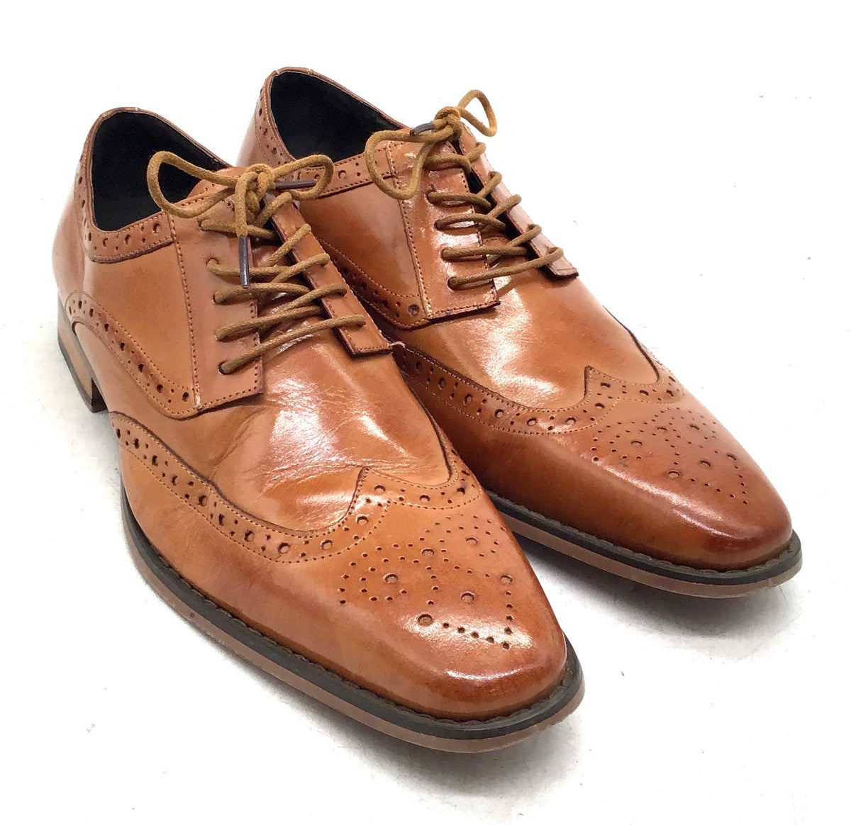 Stacy Adams Men's Tinsley Brown Leather Oxford Dress Shoes - Size 9.5M