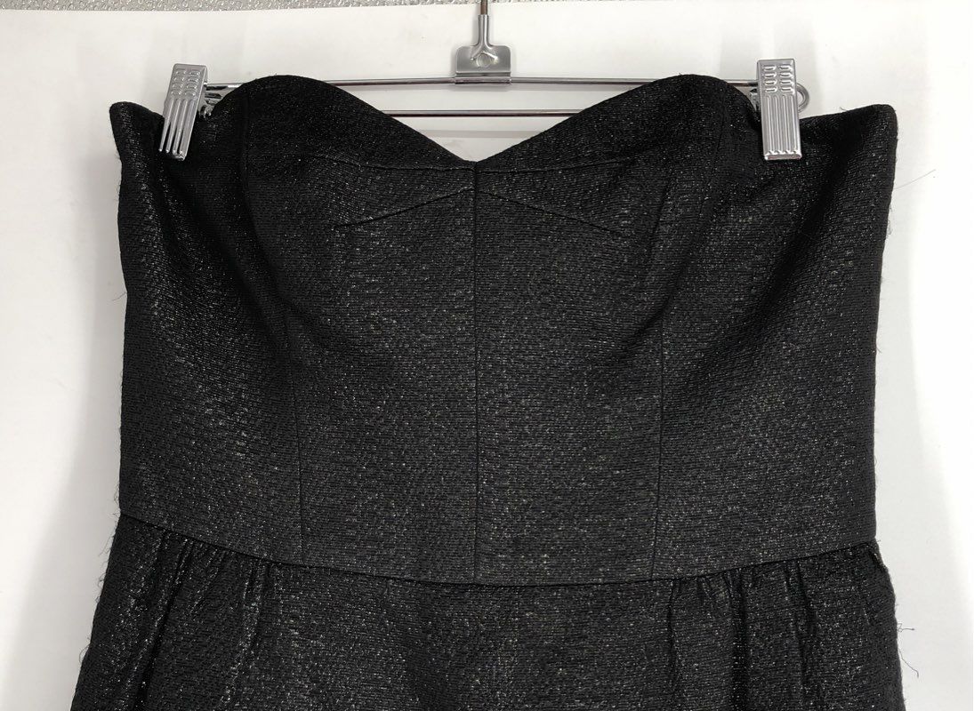 NWT Milly Women's Black Strapless Mini Dress - Size 2