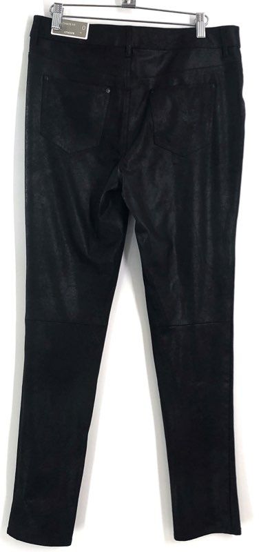 Chico's Women's Ultimate Fit Knit Suede Pants Black NWT Size 0