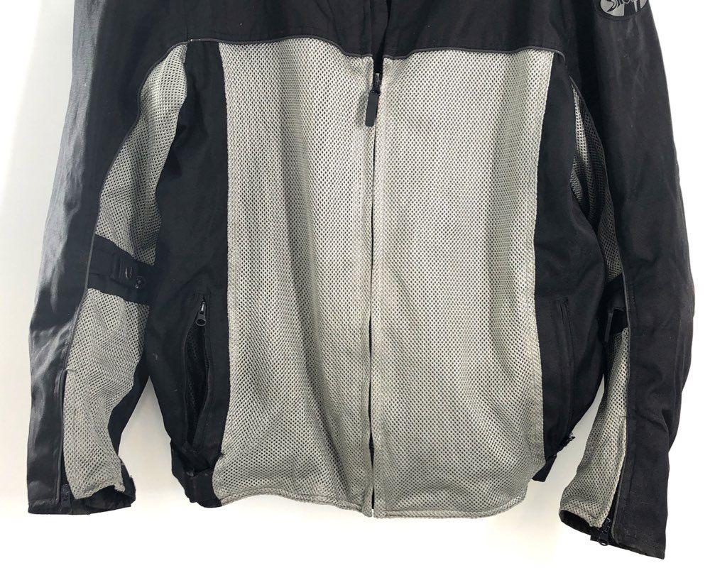 Joe Rocket Men's Phoenix Mesh Motorcycle Jacket Black Silver Sz 3XL