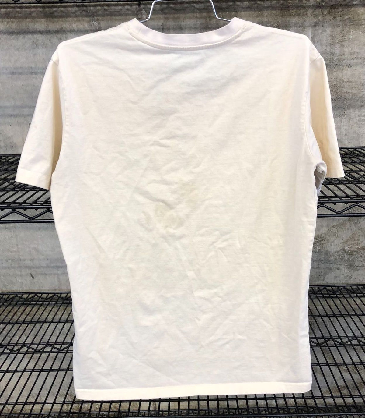Gucci Inspired Men's Cream/Beige Cats & Dolls Print Designer T-Shirt - Size S