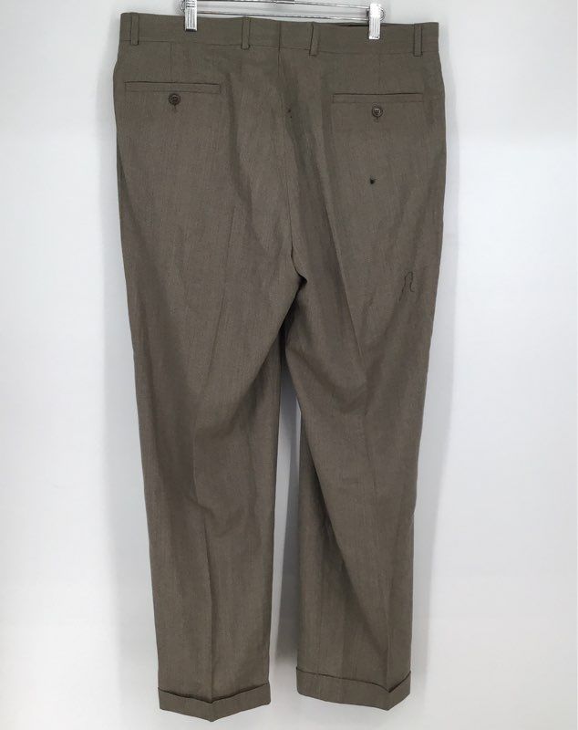 NWT Louis Raphael Men&#39;s Wheat Luxe Wool Straight Leg Dress Pants - Size 38X30