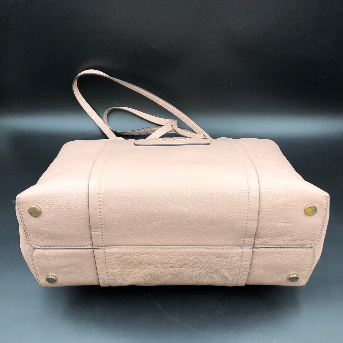 Kate Spade Pale Pink Pebbled Leather Marlowe Tote Bag COA
