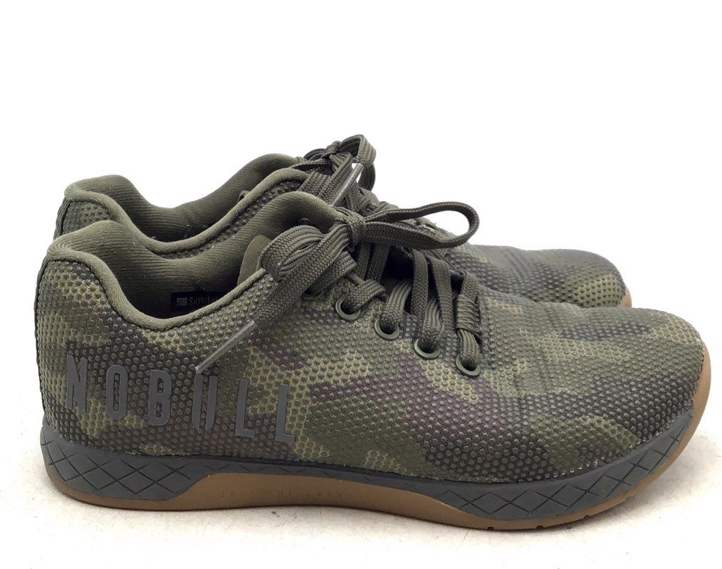 NOBULL Men&#39;s Green Camouflage Athletic Shoes - Size 5.5