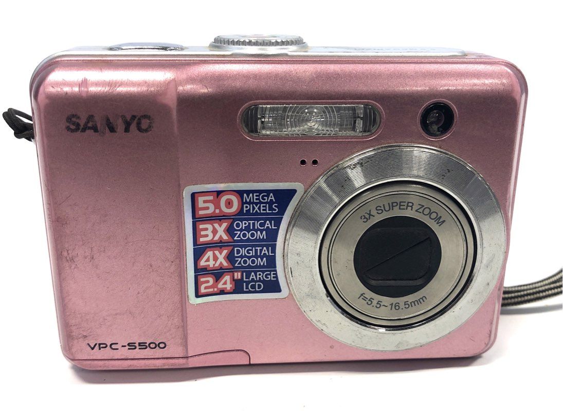 Sanyo VPC-S500P 5.0MP Digital Camera 3x Optical Zoom Pink