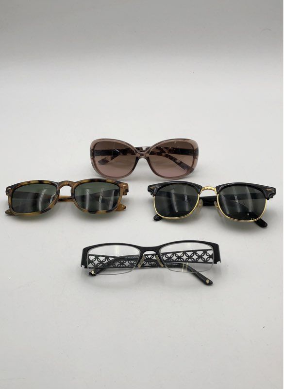 Lot of 4 Women's Sunglasses & Eyeglasses Nine West Clubmaster Wayfarer Style