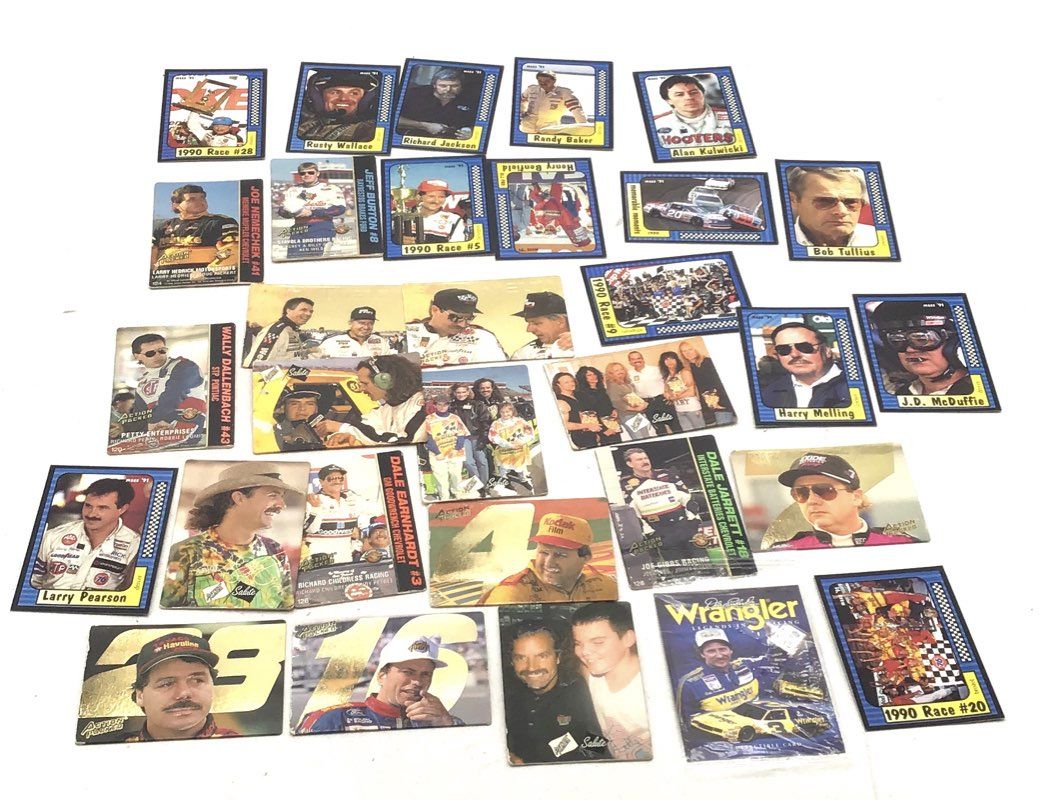 2.4 lbs. Lot of Auto Racing Cards. Medium Box, Unsorted