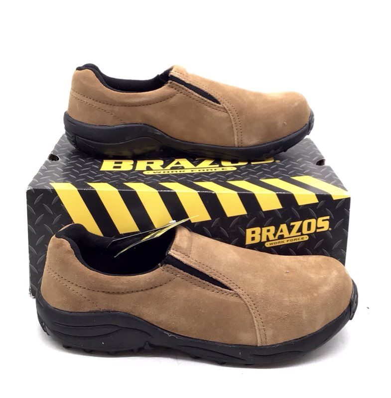 NWT Brazos Men's Tan Work Shoes - Size 13D