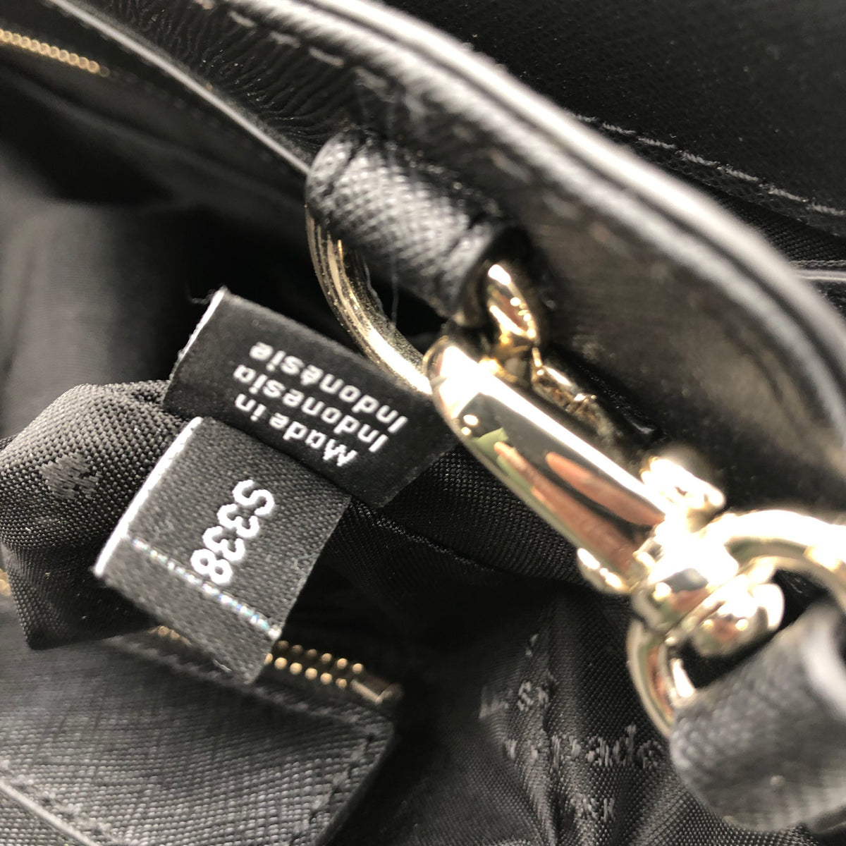 Kate Spade Black Saffiano Leather Laurel Way Satchel Crossbody Bag COA