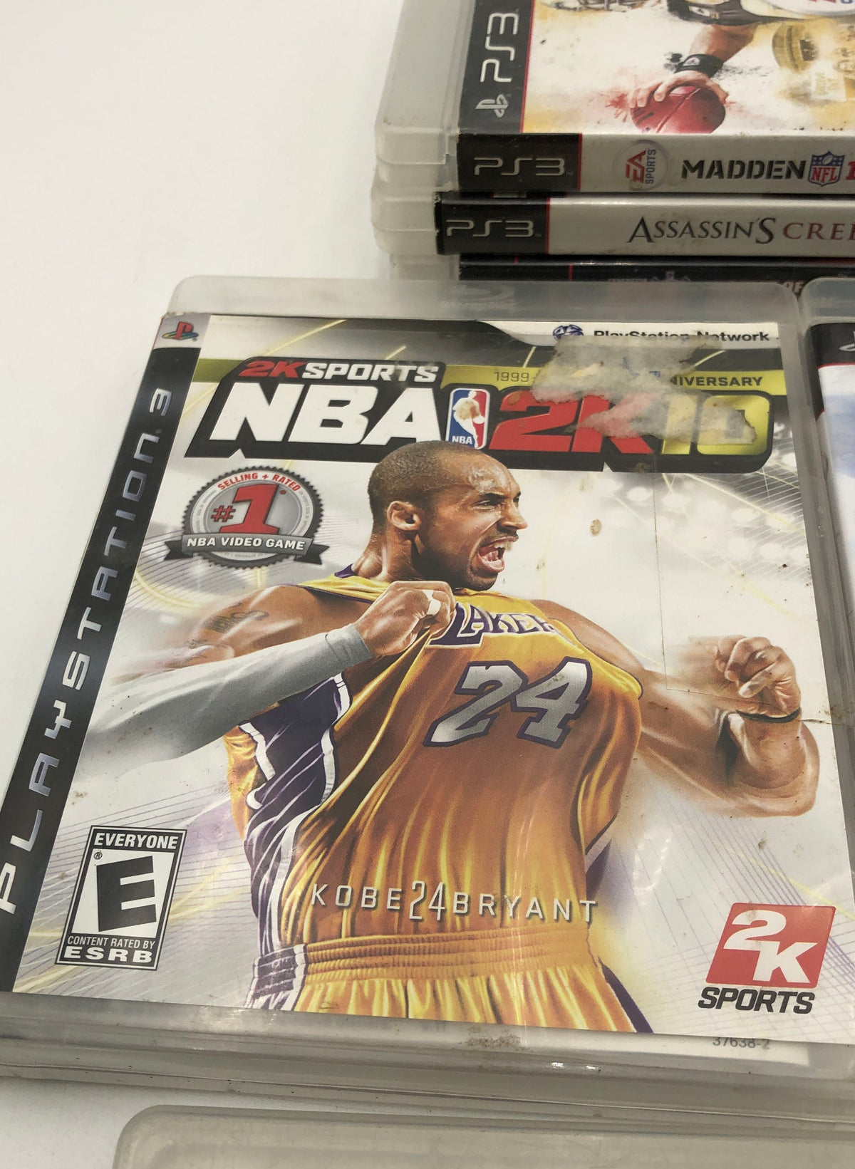 Assassin's Creed III NCAA Football 11 10 PS3 Game Lot PlayStation 3 2010s