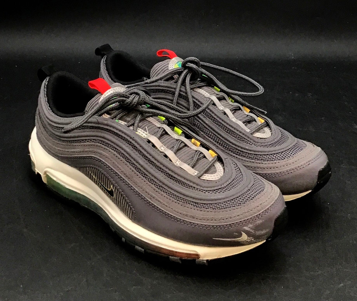 Nike Men's Air Max 97 Gray Athletic Shoes - Size 7.5