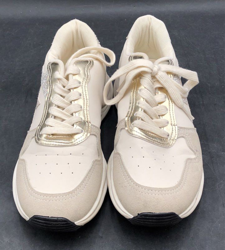 Vintage Havana Miles Nude Glitter Multi Star Running Sneakers Women's Size 9