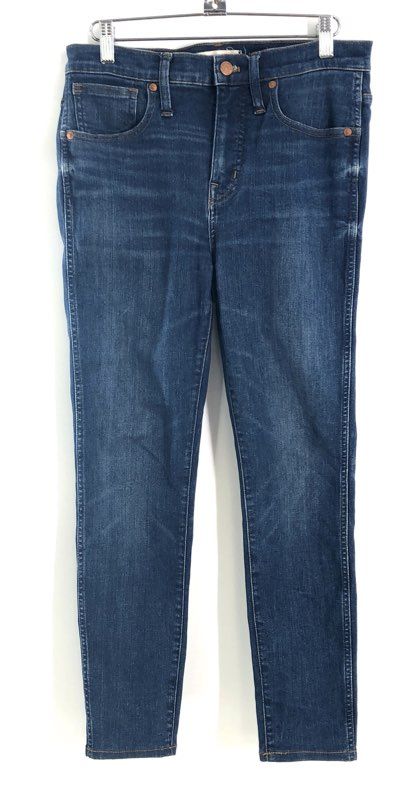Madewell Women's 2 Pair Jeans Lot Blue 9" High-Rise & Mid-Rise Skinny Sz 28
