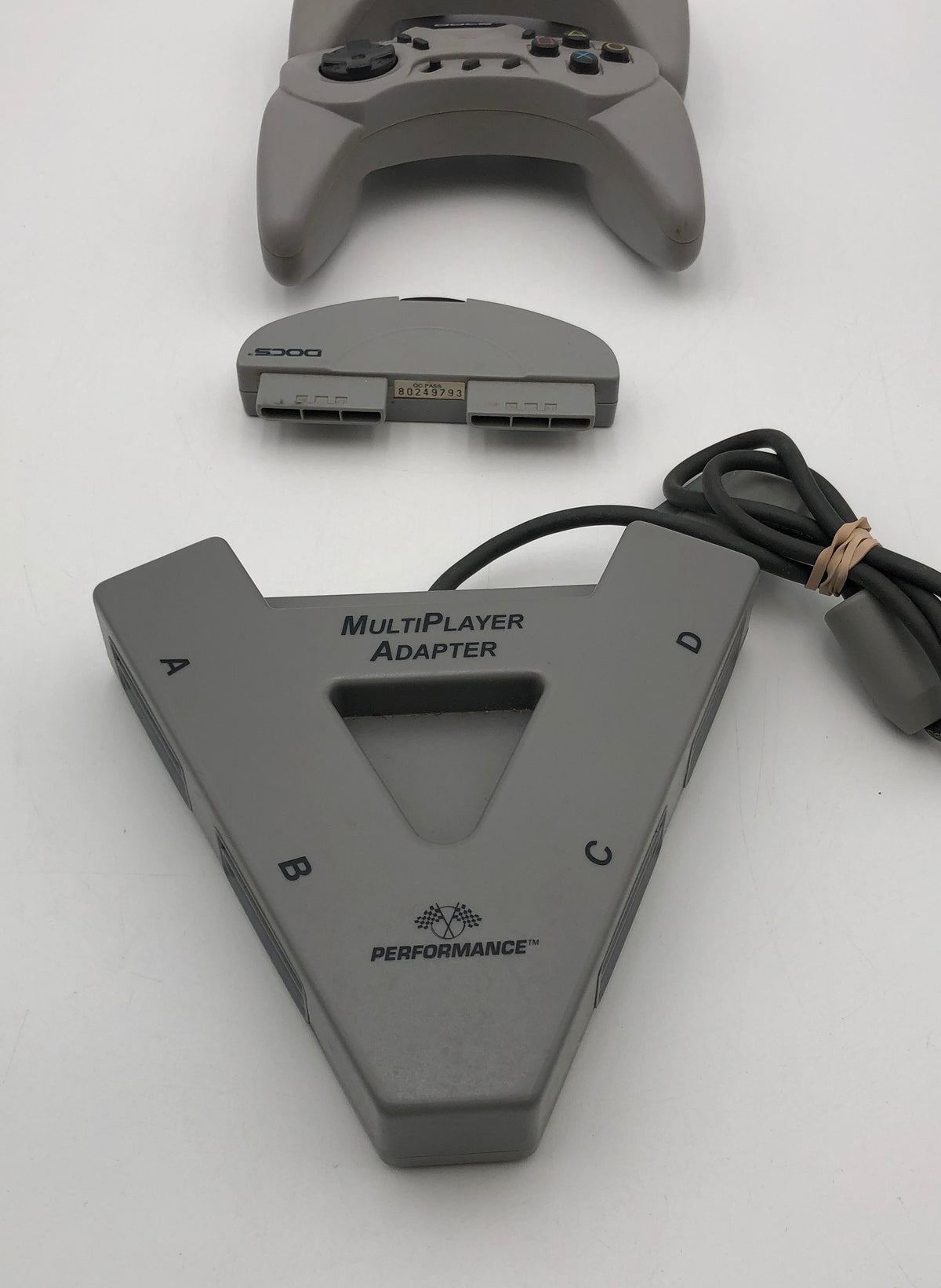 PlayStation Controller Lot of 5 for PS1 PS2 PS3 & Performance Multitap Adapter