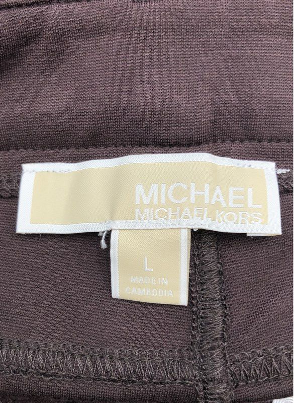 MICHAEL Michael Kors Women's Brown Stretch Skinny 5-Pocket Pants Size L