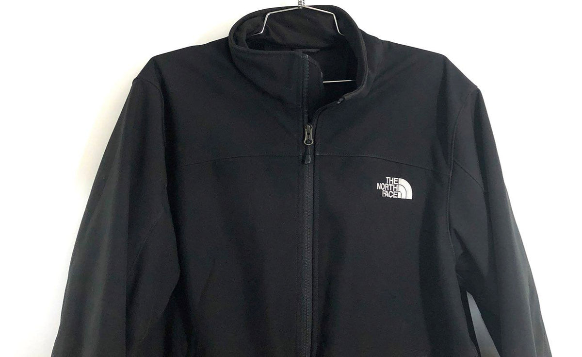 The North Face Men's Apex Bionic Softshell Jacket Black Full Zip Size L