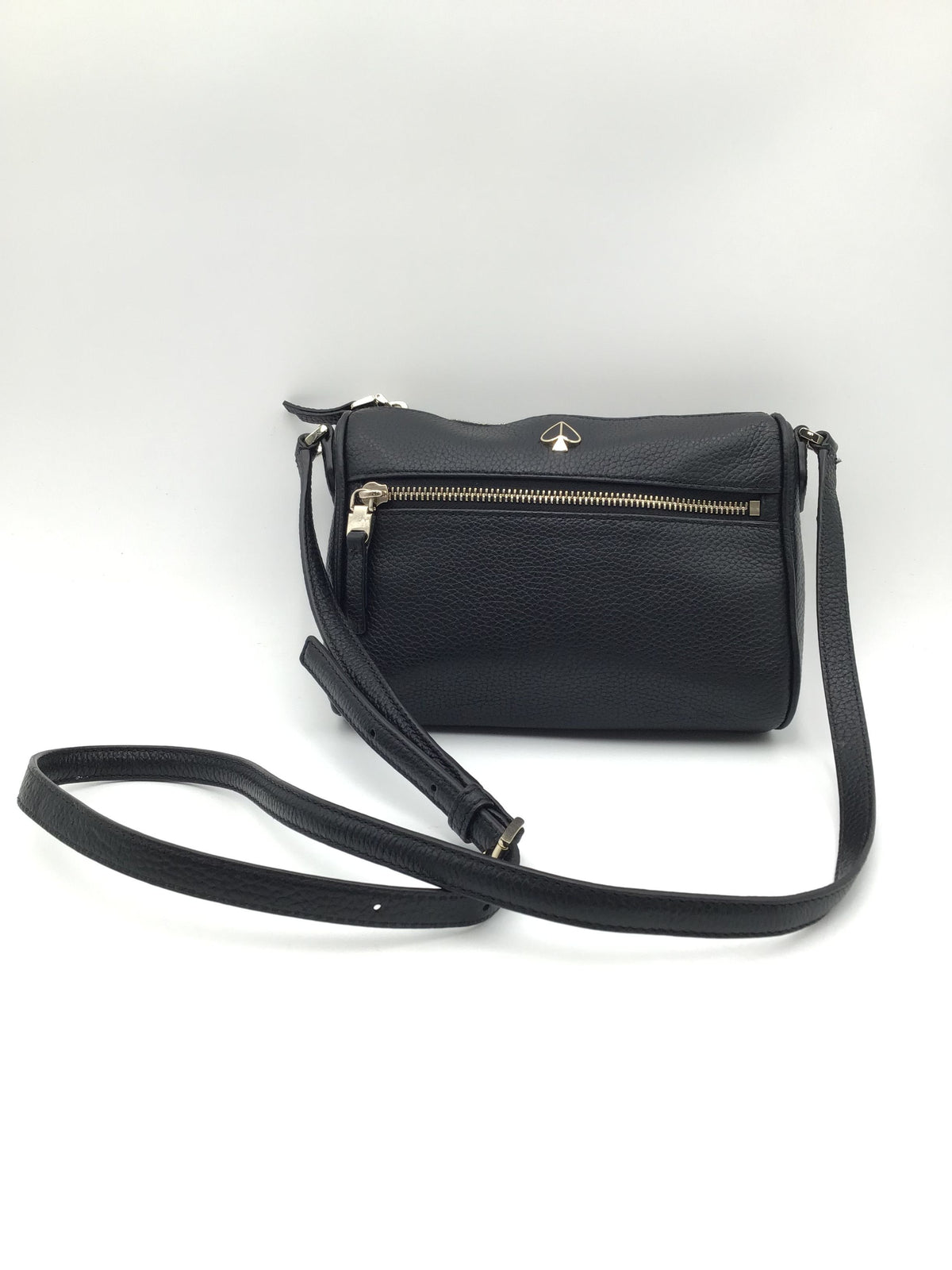 Authentic Kate Spade Black Luxury Leather Crossbody Bag - COA Included