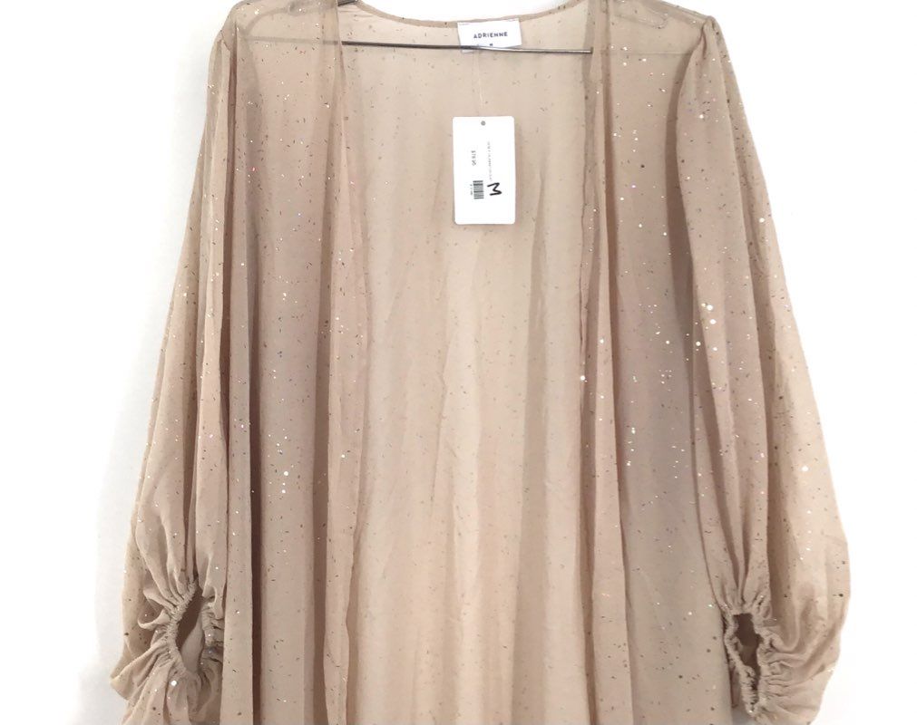 NWT Adrienne Women&#39;s Dust Open Front Shrug - Size Medium