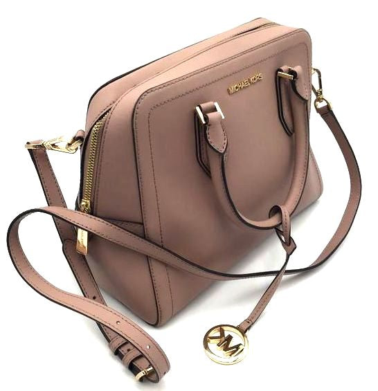 Michael Kors Blush Pink Shoulder Bag with Gold-Tone Accents (+COA)