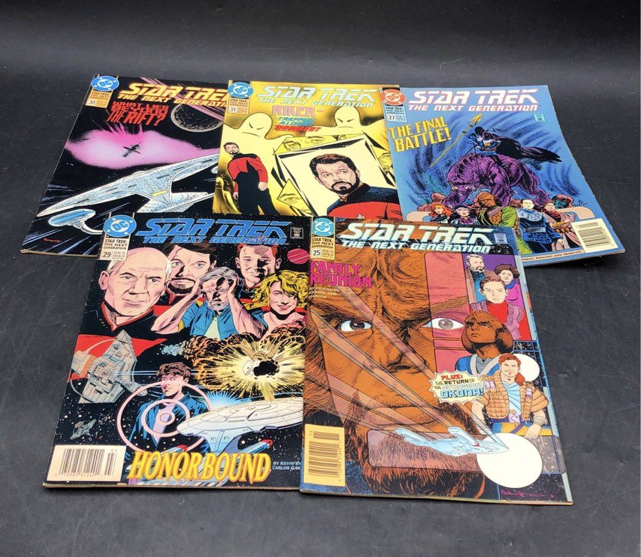 Comic Book Lot DC Marvel 1990s Star Trek X-Men Sci-Fi Superhero 25 Comics