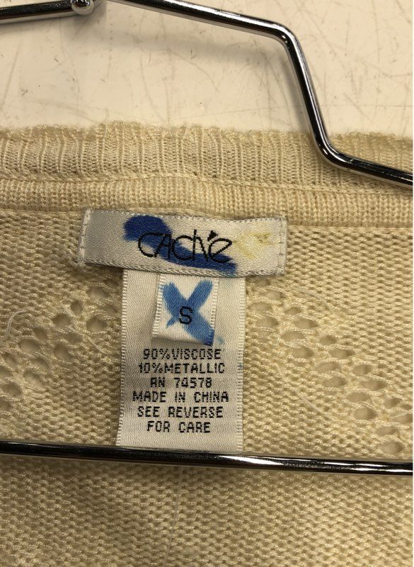 NWT Cache Women's Ivory Cardigan Sweater - Size S