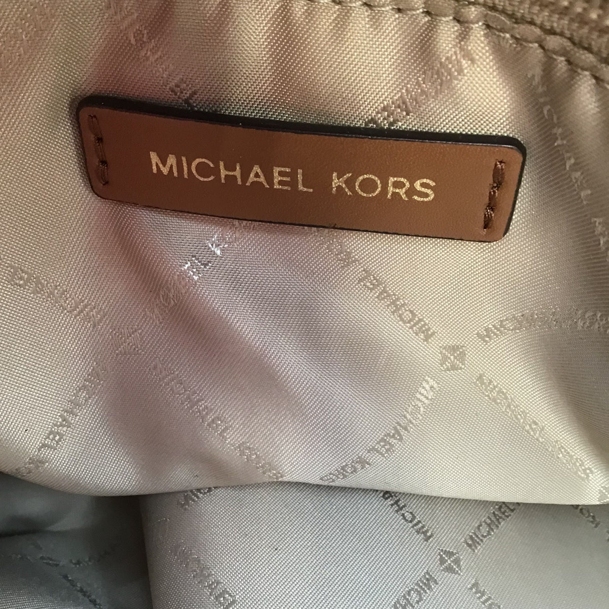 Authentic Michael Kors Brown Leather Luxury Satchel Bag - COA Included