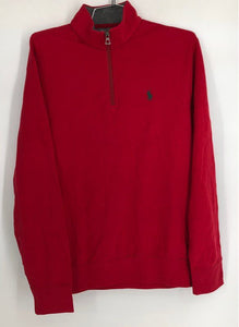 NWT Polo Ralph Lauren Men's Red 1/4 Zip Sweater - Size S