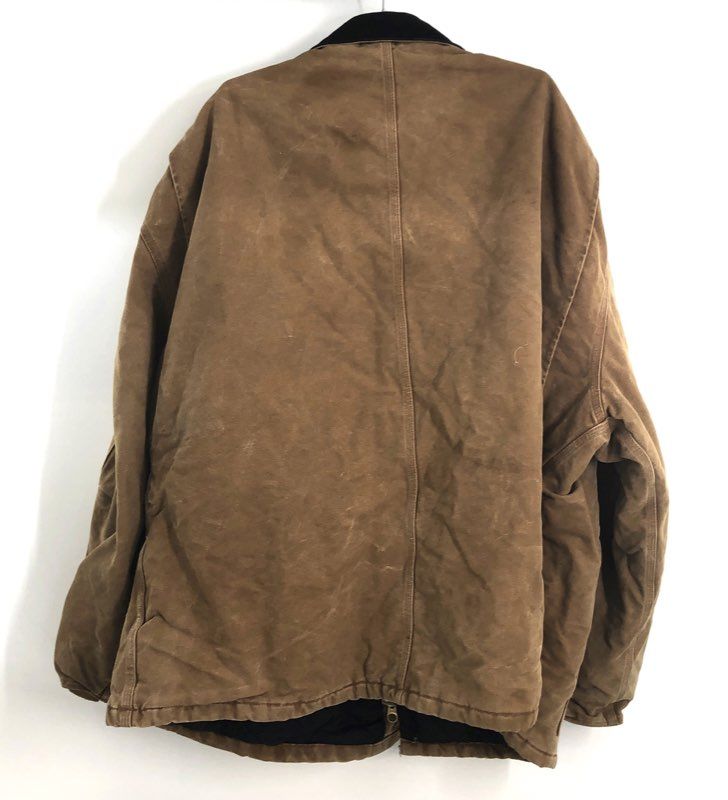 Vintage 2003 Carhartt C26 Arctic Quilt Lined Sandstone Traditional Coat Sz 4XL