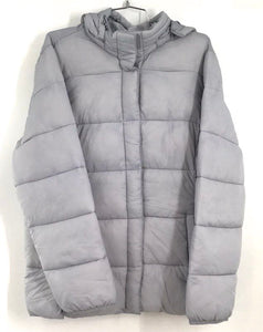 NWT St. John's Bay Men's Gray Hooded Puffer Jacket - Size XL