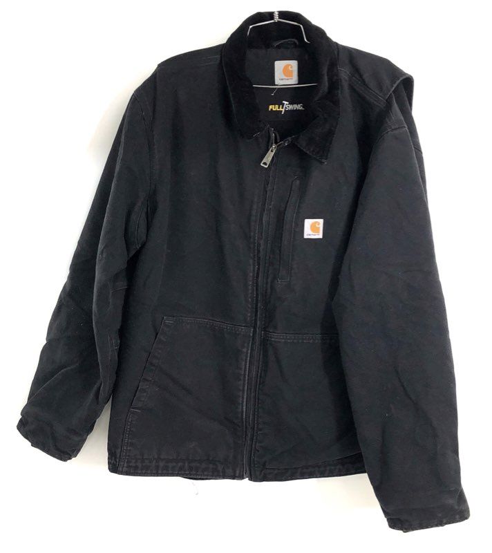 Carhartt Men's Black Full Swing Armstrong Canvas Work Jacket Sz XL Regular