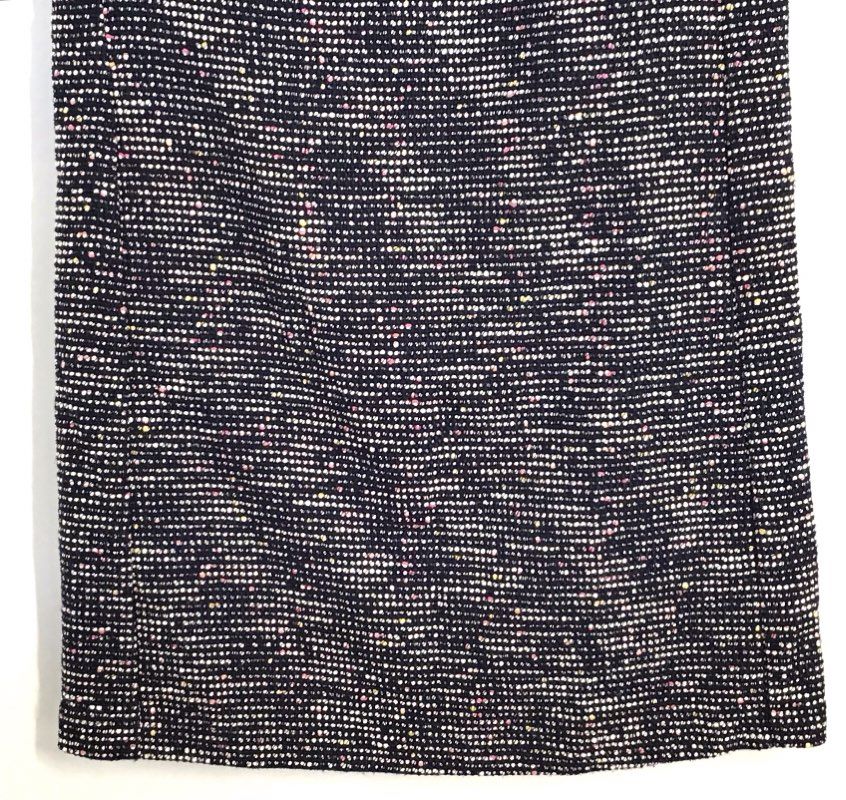 LOFT Women's Multi-color Textured Tweed Short Sleeve Shift Dress Sz 4