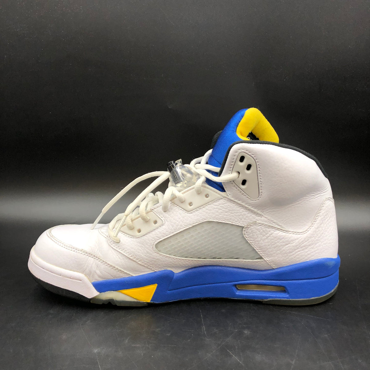Nike Air Jordan 5 Retro Laney White Varsity Royal Maize Size 12 COA