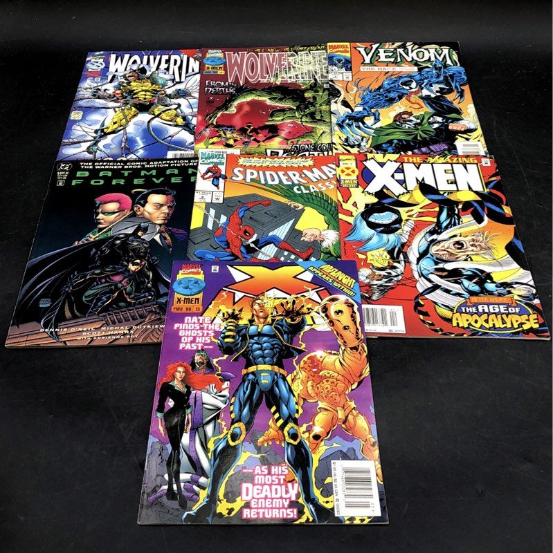 Comic Book Lot Marvel DC 1980s-1990s Mixed Superhero Approximately 25 Comics