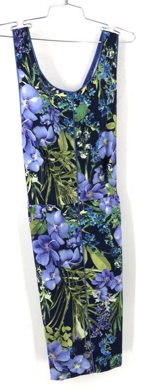 NWT Metaphor Women's Navy Peri Floral A-Line Dress - Size 16