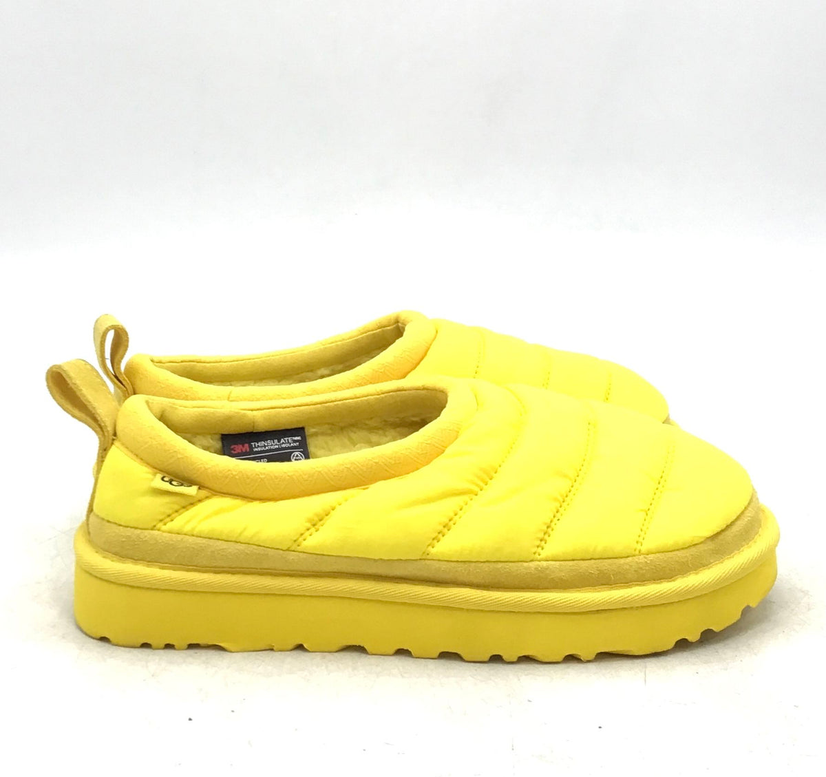 UGG Women&#39;s Tasman LTA 1142050 Yellow Round Toe Slip-On Slippers - Size 7