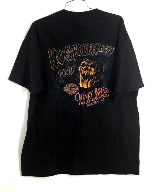 Vintage 2008 Harley-Davidson Hogtoberfest Chunky River T-Shirt Sz XL