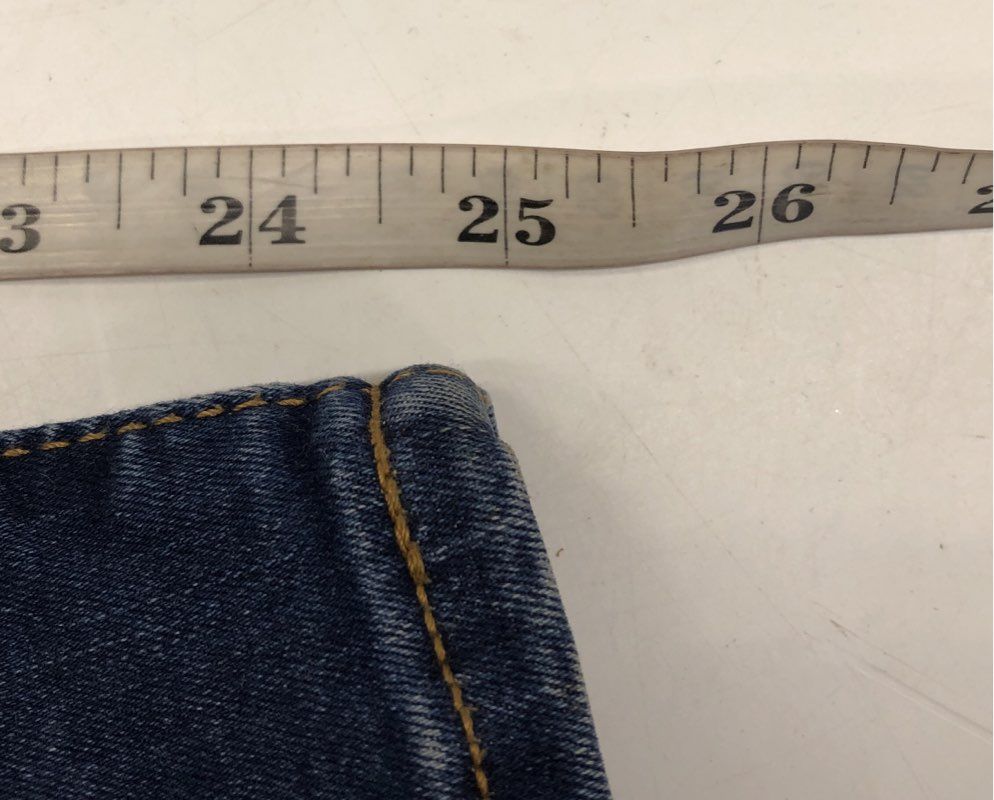 J.Crew Women's Blue Curvy 10 High-Rise Skinny Button Fly Stretch Jeans Size 27