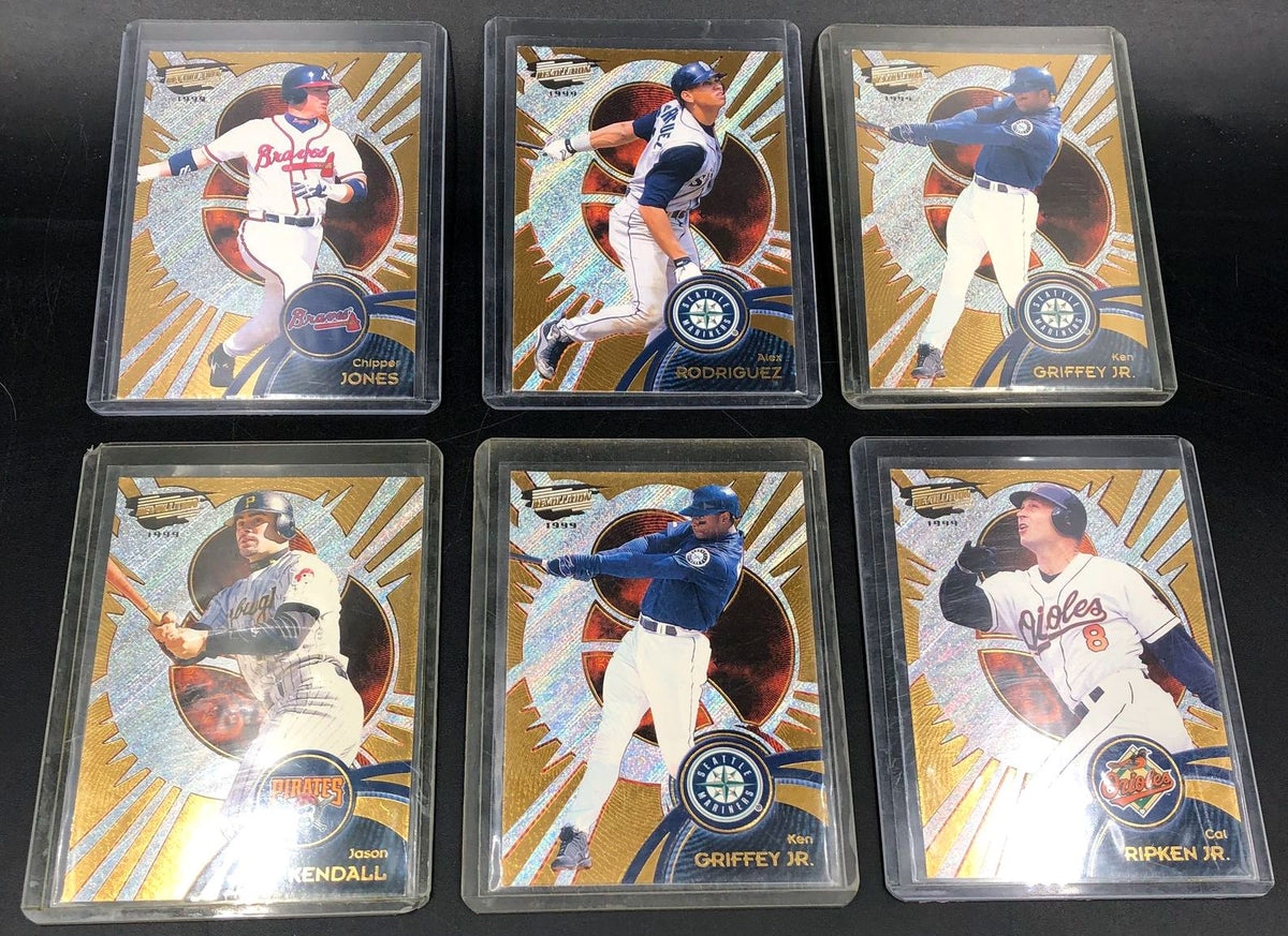 LOT of 6 RARE 1999 Pacific Revolution Baseball Cards.: Griffey Jr./Ripken Jr. +