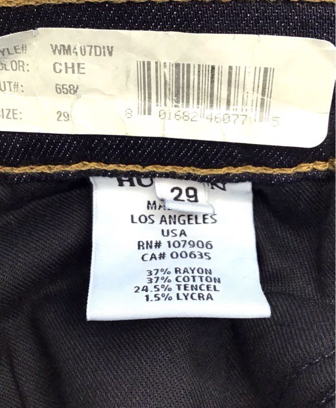 Hudson Women's Nico Mid-Rise Super Skinny Jeans Dark Wash Chelsea 29