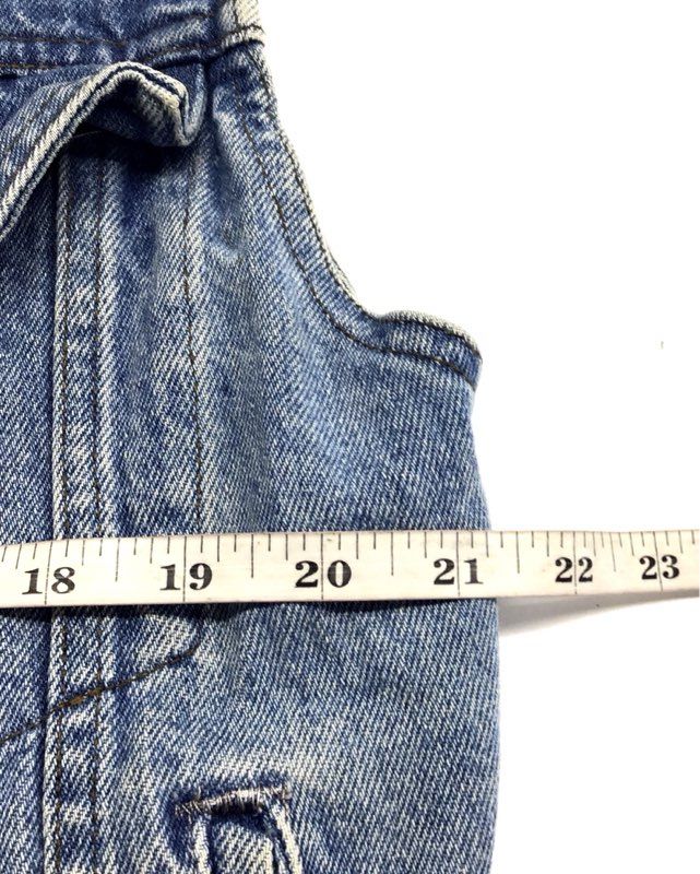 Vintage 90s Harley-Davidson Denim Trucker Back Patch Vest Made in Canada Sz M