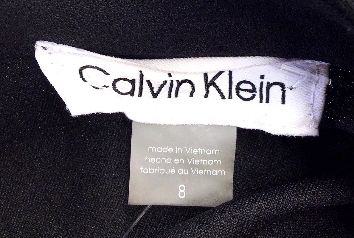 NWT Calvin Klein Women's Black Sheath Dress - Size 8