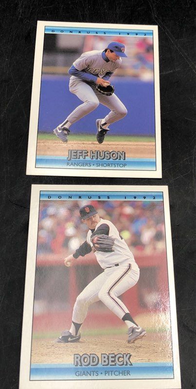 11.7 Lbs. Lot Of Donruss Topps Baseball Football Cards. Medium Box, Unsorted