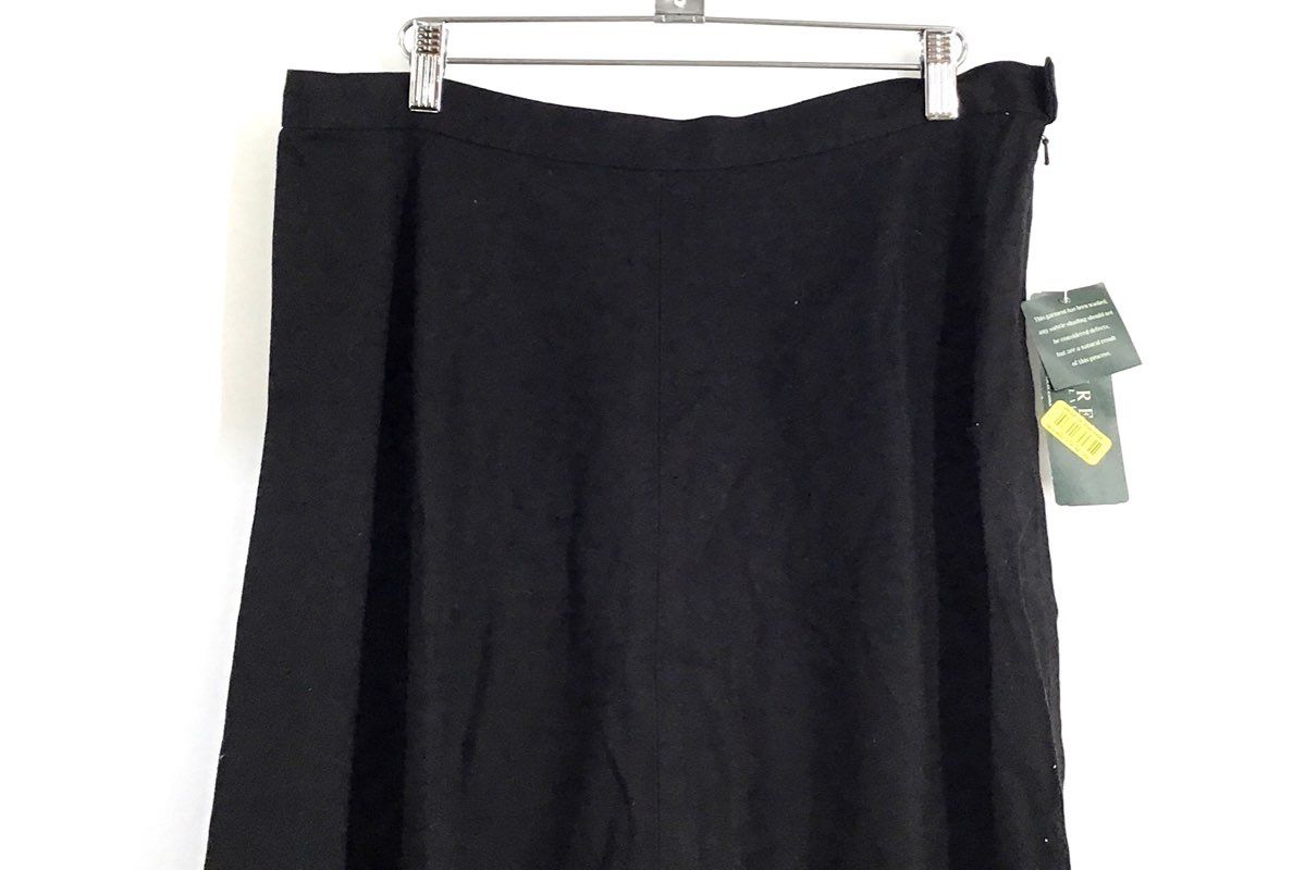 Lauren Ralph Lauren Women's Sevilla-F Skirt Black Linen Cotton Eyelet NWT 12