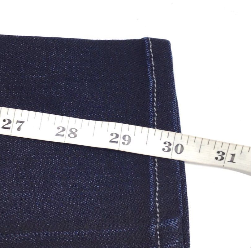 Hudson Women's Dark Wash Button Fly Skinny Jeans Stretch Made in USA Sz 25